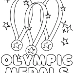 coloriage Olympiques pour enfant de 2 ans