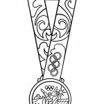 coloriage Olympiques pour enfant de 4 ans