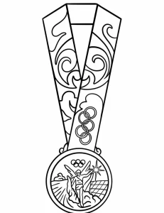 coloriage Olympiques pour enfant de 4 ans