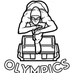 coloriage Olympiques pour enfant de 8 ans