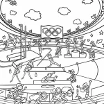 coloriage Olympiques pour enfant de 7 ans