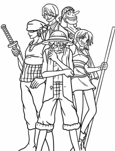 imprimer coloriage One Piece gratuit