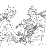 coloriage One Piece pour enfant de à imprimer