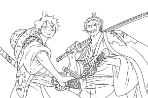coloriage One Piece pour enfant de à imprimer