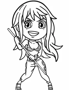 coloriage One Piece à imprimer pour enfant de 7 ans