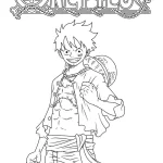 coloriage One Piece à imprimer pour enfant de 10 ans