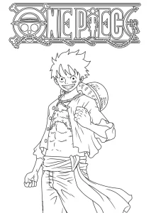 coloriage One Piece à imprimer pour enfant de 10 ans