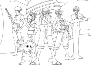 coloriage One Piece pour enfants à imprimer