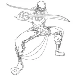 coloriage One Piece à imprimer kawaii