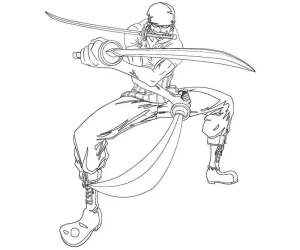 coloriage One Piece à imprimer kawaii