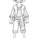 coloriage One Piece pour enfant de 8 ans