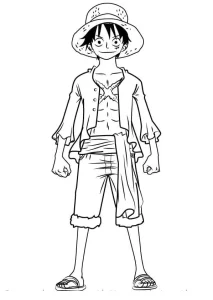 coloriage One Piece pour enfant de 8 ans