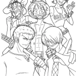 coloriage One Piece pour enfant de 8 ans