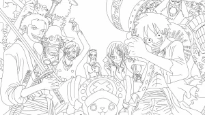 coloriage One Piece pour primaire