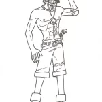 coloriage One Piece pour enfant de 3 ans