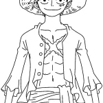 coloriage One Piece et decoupage a imprimer gratuit
