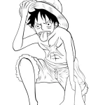 coloriage One Piece pour enfant de à imprimer