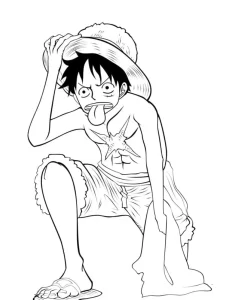 coloriage One Piece pour enfant de à imprimer