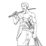 image pour coloriage One Piece enfant