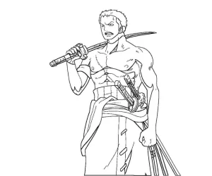 image pour coloriage One Piece enfant