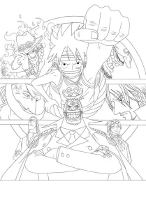 coloriage One Piece pour enfant à imprimer
