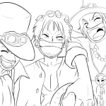 image pour coloriage One Piece enfant