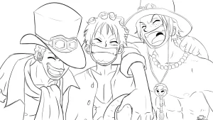 image pour coloriage One Piece enfant