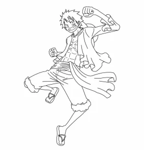 image pour coloriage One Piece enfant