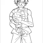 coloriage One Piece pour bebe a imprimer