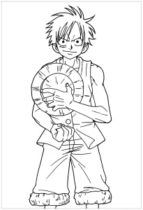 coloriage One Piece pour bebe a imprimer
