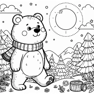 coloriage Ours pour bebe a imprimer