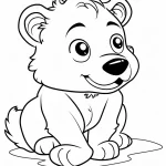 coloriage Ours pour enfant de 7 ans
