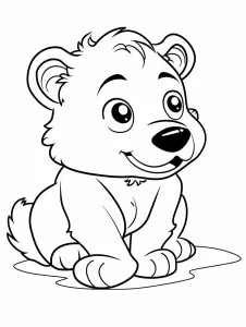 coloriage Ours pour enfant de 7 ans