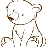 coloriage Ours à imprimer pour enfant de 9 ans