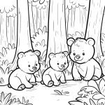 coloriage Ours a imprimer pour enfant de 4 ans