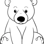 image de coloriage Ours pour enfant