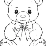 coloriage Ours pour bebe a imprimer