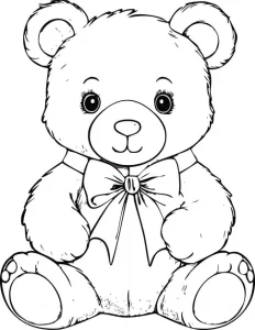 coloriage Ours pour bebe a imprimer