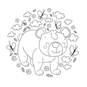coloriage Ours pour enfant de 10 ans