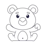 coloriage Ours pour enfant de 4 ans