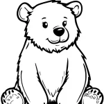 coloriage Ours pour enfant de 6 ans