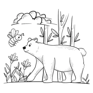 coloriage Ours pour enfant de 10 ans