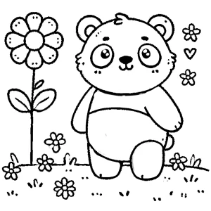 coloriage Panda à imprimer pour enfant de 8 ans