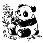 coloriage Panda a dessiner et imprimer