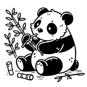 coloriage Panda a dessiner et imprimer