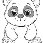 image pour coloriage Panda enfant