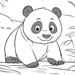 coloriage Panda à imprimer pour enfants