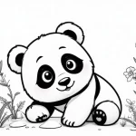 coloriage Panda gratuit a imprimer