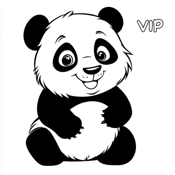 Tranh tô màu Panda