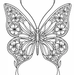 coloriage Papillon pour enfant de 3 ans